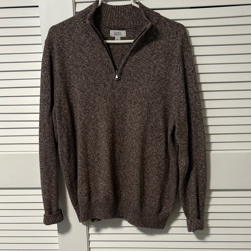 Croft and Barrow  Men's quarter  Zip-Sweater